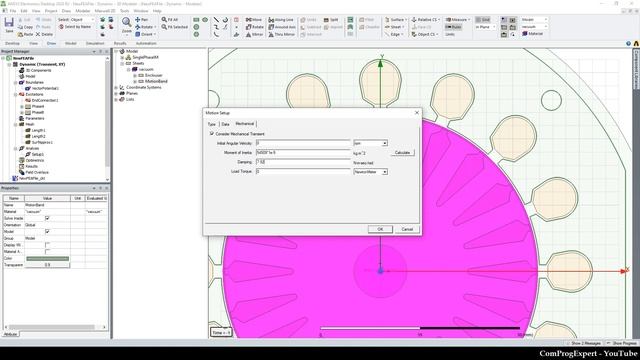 Dynamic simulation of a single-phase induction motor in ANSYS Maxwell software #5 смотреть онлайн