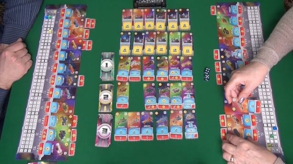 408 Космобаза Играем в настольную игру. Space Base board game.