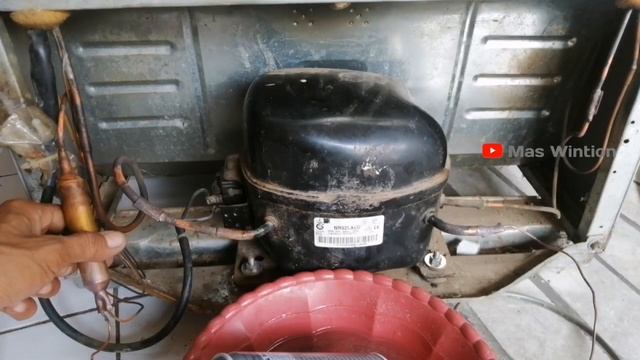 GAMPANG,, CARA ISI FREON KULKAS SENDIRI R134A, FREON CLEA