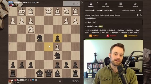 You Must Know Your 1.e4 E5 Gambits | Climbing The Rating Ladder Vs. 1367