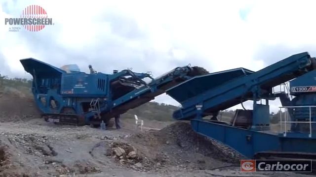 Powerscreen XA400S, 1300 Maxtrak и Chieftain 1700