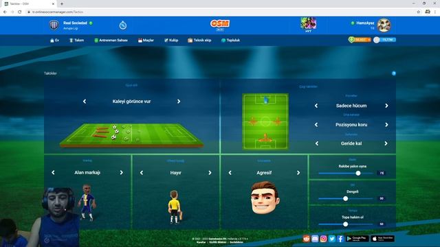 Osm Taktik 2020 5 4 1 Aralık Güncel Taktik , Online Soccer Manager 2020 смотреть онлайн
