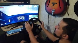 Игровой руль PXN V99 и его калибровка, бюджетное кресло кокпип HappyGame. Сборка бюджетного кокпита