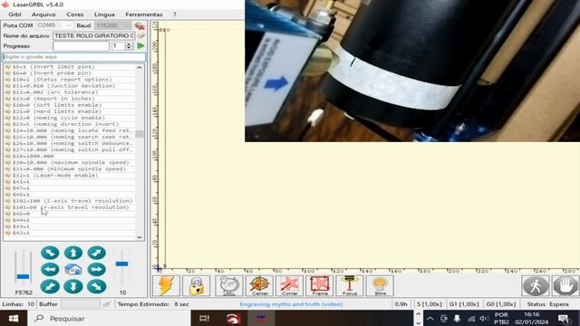 Configurando rolo giratório e GRBL/Gravadoras Laser /Laser Brasil Livre смотреть онлайн