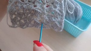 Шарф крючком. Простой и красивый узор крючком. МК крючком.