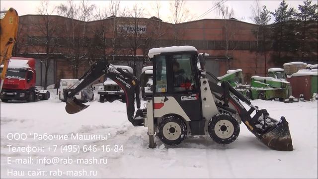 Мини экскаватор-погрузчик Hidromek HMK62SS смотреть онлайн