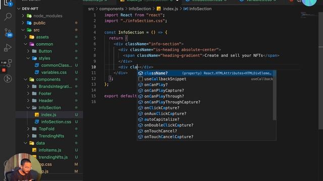 NFT Website using ReactJS | Part 5: Finishing the Project | ReactJS Beginner's Project for Resume смотреть онлайн