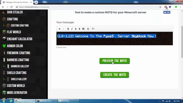 Hướng Dẫn Tạo MOTD (Mô Tả Server) Đẹp Cho Server Minecraft смотреть онлайн