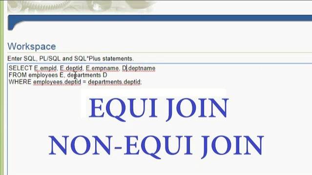 Oracle Tutorial - Equi Join | Non-Equi Join смотреть онлайн