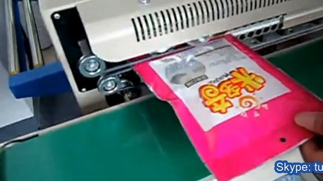 Expanded food band sealer Automatic Continuous inflation Nitrogen film sealing MC حقيبة ختم الآلة смотреть онлайн