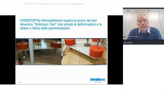 Webinar INDEX - Isolamento acustico da sottopiastrella con FONOSTOPTile смотреть онлайн