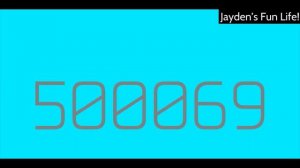 Count-up (1 to 1 Million)