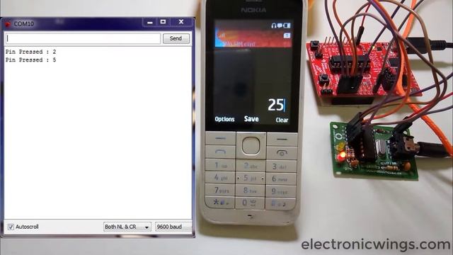 Mobile phone key press decoding using MT8870 with TI launchpad смотреть онлайн