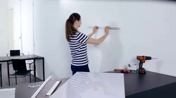 Montering af Nobo glastavle