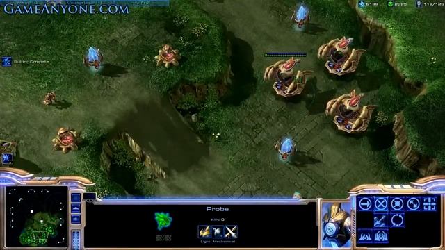 Starcraft 2 Beta - Protoss on Lost Temple 3/4 смотреть онлайн