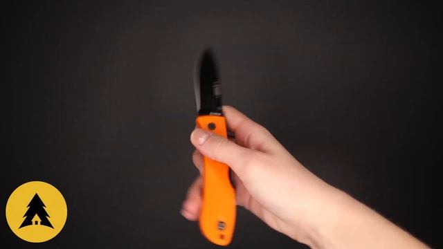 Складной нож Ka Bar Dozier Folding Hunter сталь AUS 8 Black, рукоять Orange Zytel смотреть онлайн