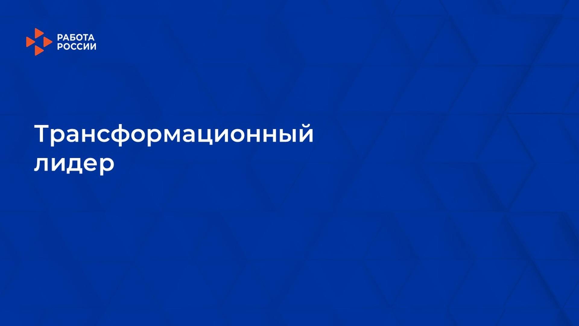 6. Трансформационный лидер смотреть онлайн