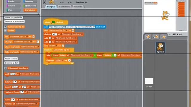 Scratch Fibonacci Number Generator (Part 2) смотреть онлайн