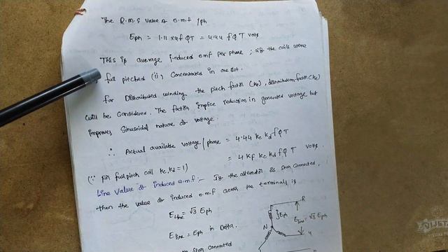 EM -III @ 6 EMF Equation of synchronous generator | end of chapter 1 смотреть онлайн