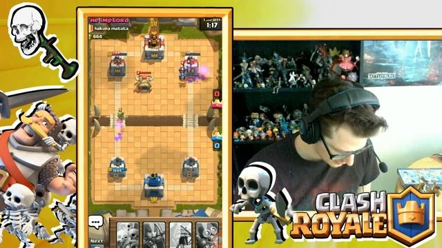 Clash Royale Chest Opening Battle Small Army Low Cost Elixir Skeleton goblin commentary ZombieRPGee смотреть онлайн
