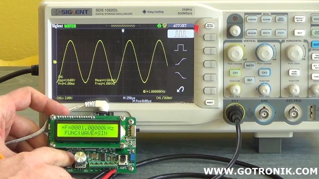 Generatory funkcyjne DDS z serii UDB1000S/SG1000S смотреть онлайн