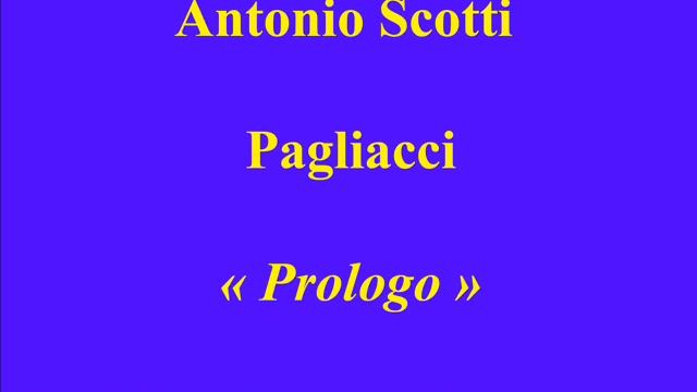 Antonio Scotti Pagliacci Prologo Victor 88029 enregistré le 3 mai 1906 смотреть онлайн