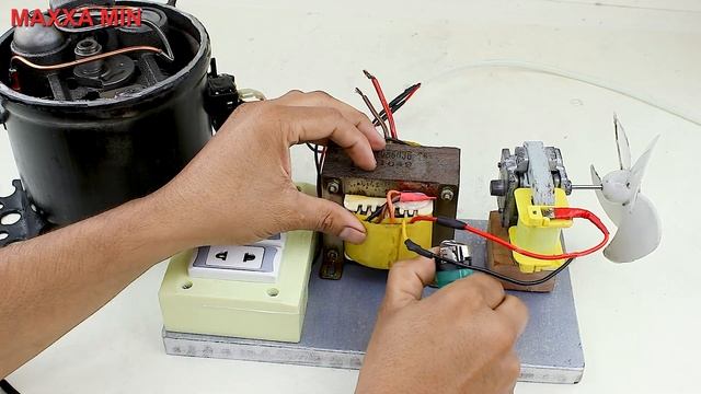 Free Electricity Generator 220V Refrigerator Condenser and Motor 15KW Free energy Generator смотреть онлайн