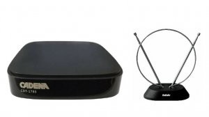Обзор на DVB-T2 приставку Cadena CDT-1793 и Антенну телевизионную BBK DA01/BL.