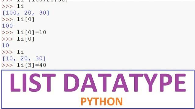 Python Tutorials - List Data Type in Python смотреть онлайн