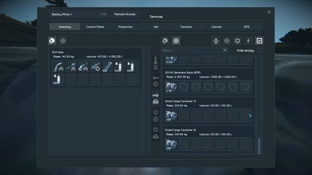 Space Engineers - Battery Planetary Mining Ship смотреть онлайн