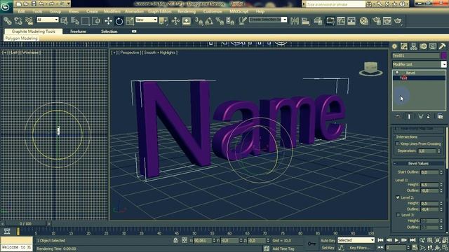 3D Text in Autodesk 3ds Max смотреть онлайн