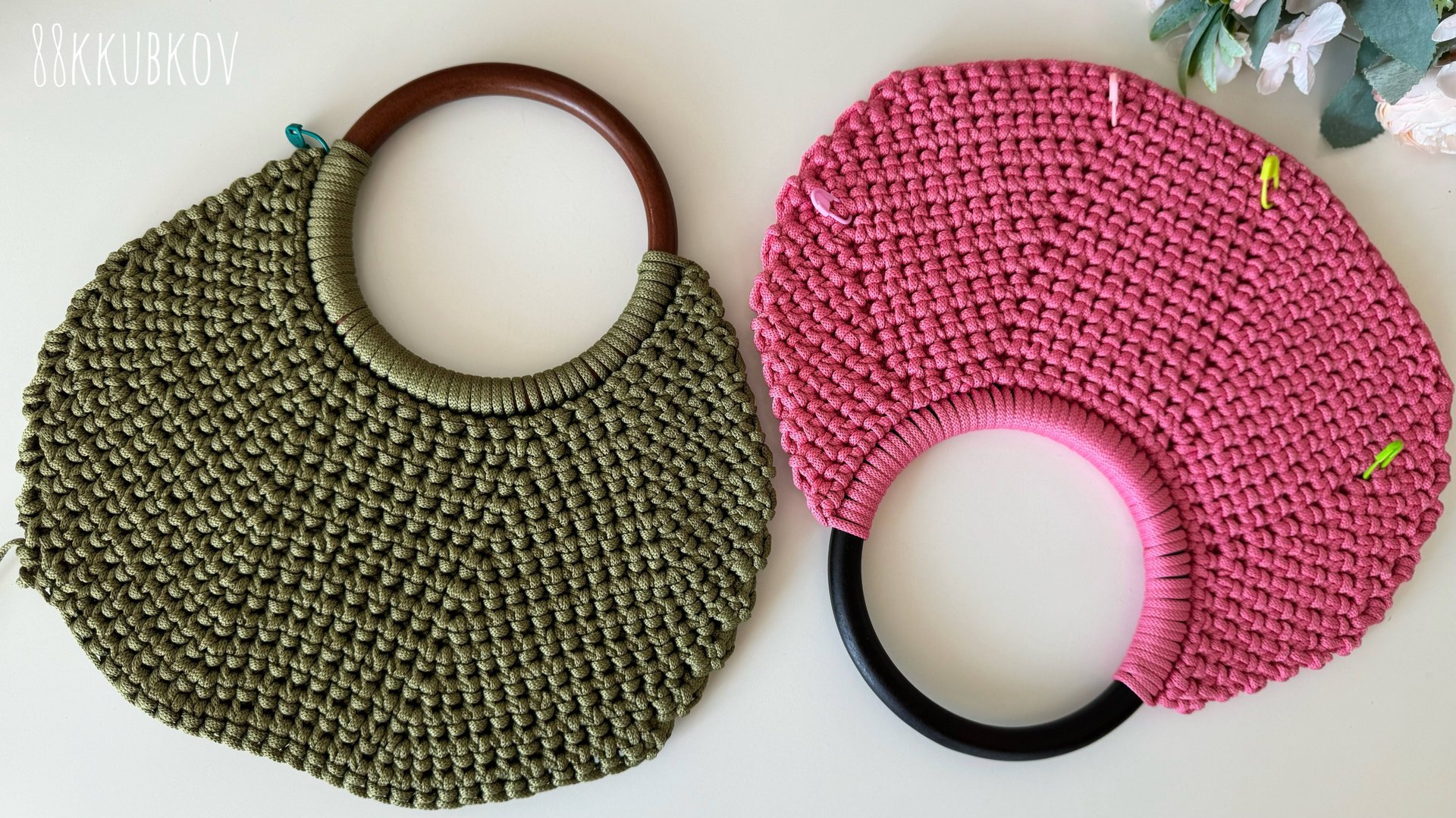 Я придумала эту модель случайно! Круглая сумка крючком на круглых ручках. @88Klubkov смотреть онлайн