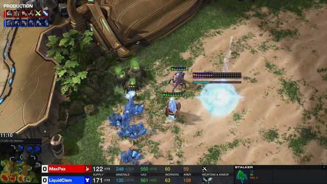 Starcraft 2: Clem [T] vs MaxPax [P] - When Good Maps Go Bad смотреть онлайн