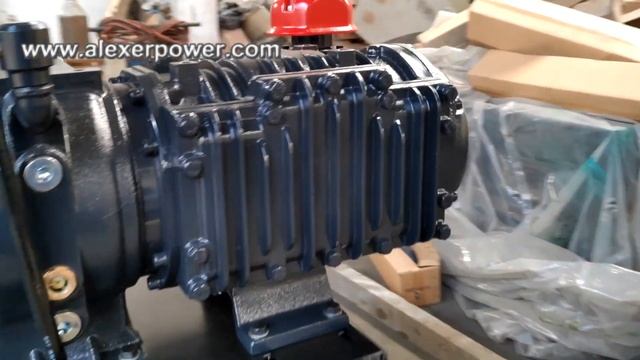 Diesel air compressor engine set Weichai Huafeng K4102D3 engine with oil free compressor смотреть онлайн