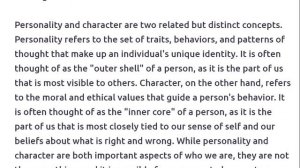 personality vs character_shadowing