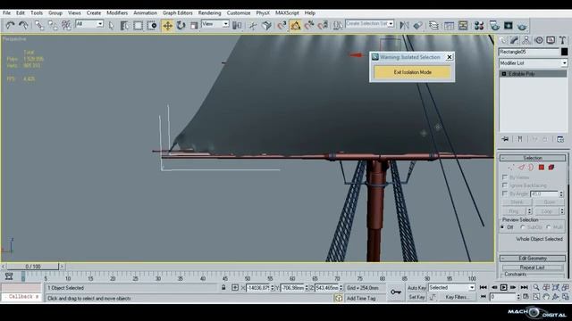 Моделирование фрегата USS CONSTITUTION в 3ds max. ТОМ 3: Ткани и рендер элементы. Урок 10 смотреть онлайн