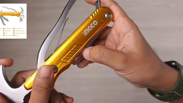 Handtools Yg Asik Nih.. Satu Alat Bisa 12 Fungsi!! - INGCO HMFH0121 MULTIFUNGTION CLAW HAMMER