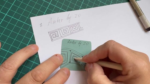 Тангл Amber By Zentangle