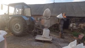 Лучшая мельница ДКУ от ВОМ МТЗ. Зернодробилка молотковая от трактора.