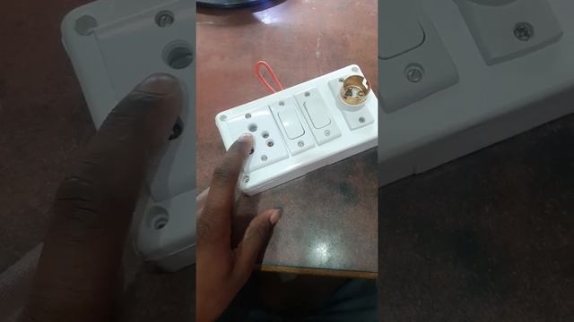 2 sitch and 1 five pin socket and one holder 4 way cutting Bord wiring video coming soon смотреть онлайн