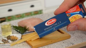 Восхитительно Вкусная Миниатюрная Паста с Курицей  🍝🐓  Миниатюрная Еда! 👌 Мини Кухня 🤗