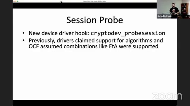 Refining FreeBSD's Kernel Crypto Framework John Baldwin смотреть онлайн