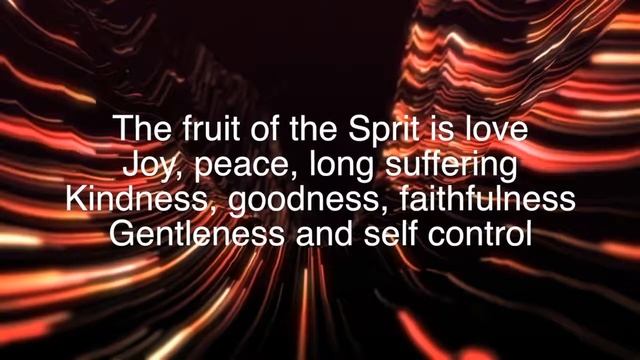 The Fruit of the Spirit ~ Morris, Derek, Bodil ~ lyric video смотреть онлайн
