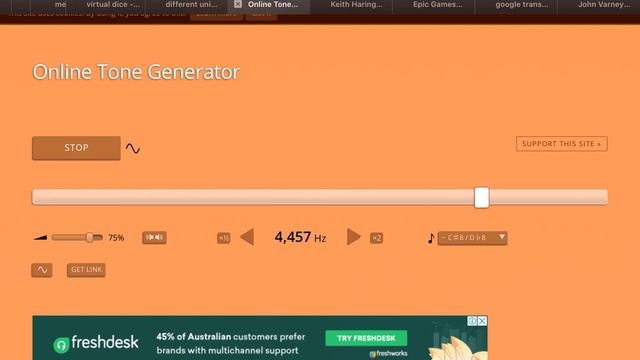 Playing around on online tone generator смотреть онлайн