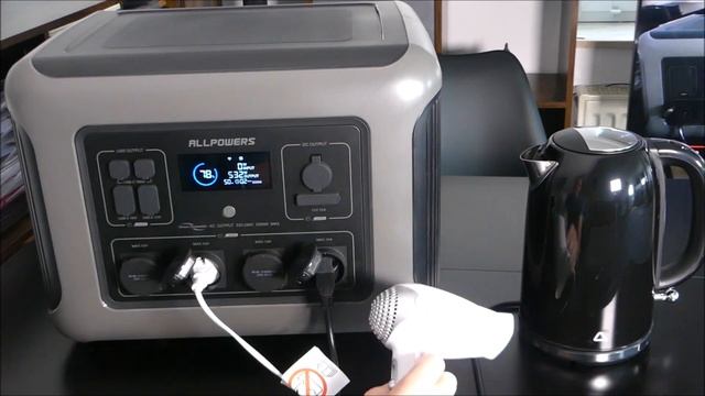 AllPowers R2500 Max. Output Überspannungstest & Blackout Praxis Test - Stromspeicher - Powerstation