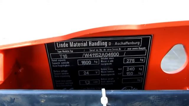 Linde T16 - A4600 смотреть онлайн