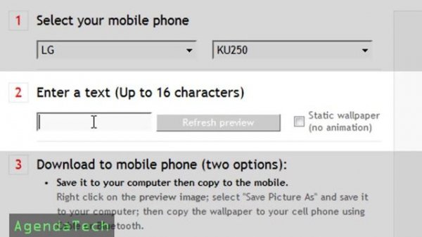 Make your own Animated Mobile Screensavers or Wallpapers