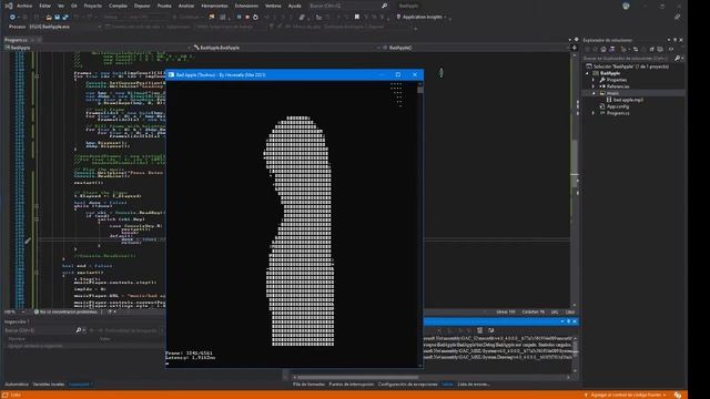 Bad Apple but it's a C# Console Application смотреть онлайн