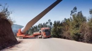 Транспортировка лопастей для огромных ветряков