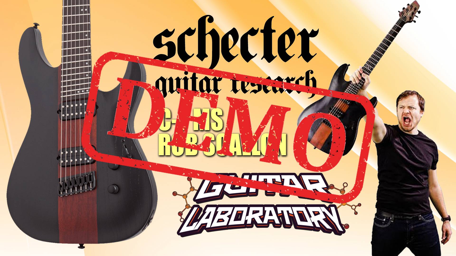 Электрогитара SCHECTER C-7 MS ROB SCALLON - демонстрация звучания смотреть онлайн